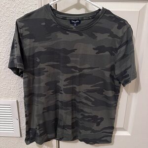 Downsizing entire closet. Used like new cute camo top.